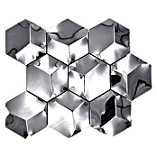 Mosaikfliese Hexagon HXM 10SG (26,2 x 23 cm, Edelstahl, Silber)