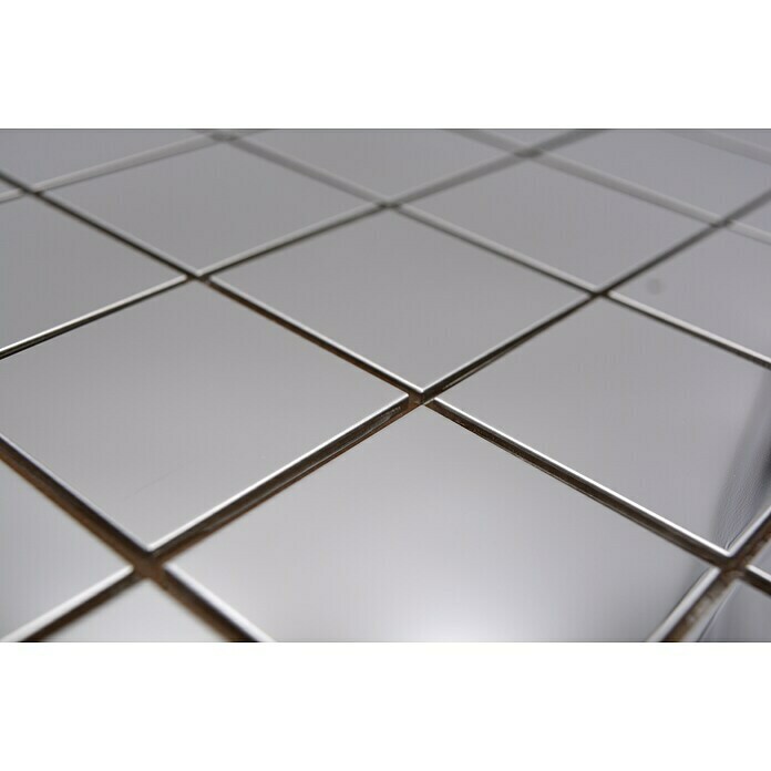 Mosaikfliese Quadrat XCE 48G (29,8 x 29,8 cm, Silber, Glänzend)