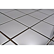 Mosaikfliese Quadrat XCE 48G (29,8 x 29,8 cm, Silber, Glänzend)