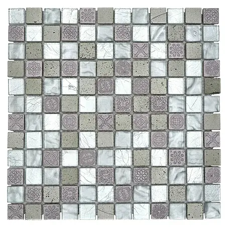 Mosaikfliese Quadrat Crystal Mix XCM CB 33