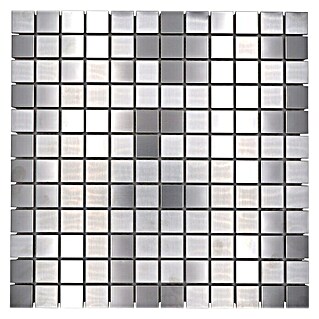 Mosaikfliese Quadrat XCE 23D (29,8 x 29,8 cm, Silber, Matt)