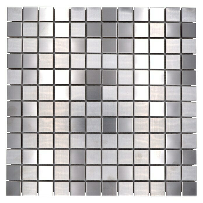 Mosaikfliese Quadrat XCE 23D29,8 x 29,8 cm, Silber, Matt Top View