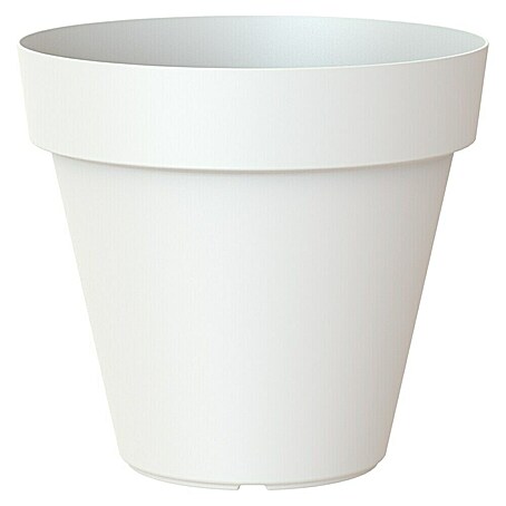 Artevasi Capri Pflanztopf (Außenmaß (Ø x H): 35 x 30,7 cm, Kunststoff, Weiß)