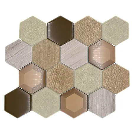 Mosaikfliese Hexagon HXN 77