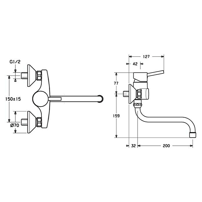 Hansa Vantis Style Spültischarmatur (Chrom, Glänzend) | BAUHAUS