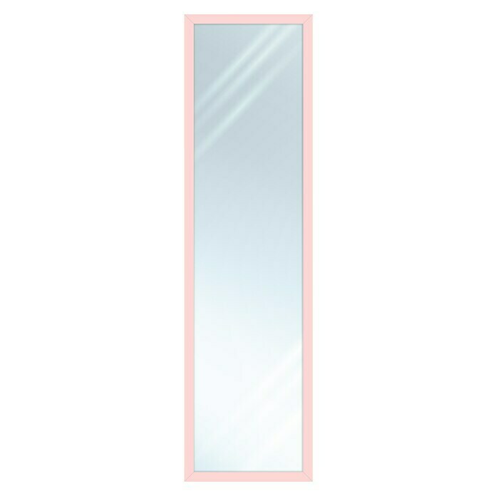 Espejo blanco de plástico PE para puerta de 33x123 cm
