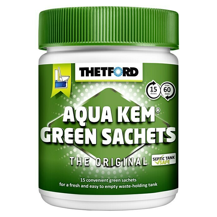 Thetford Toilettenzusatz Aqua Kem Green Sachets (10 Beutel)