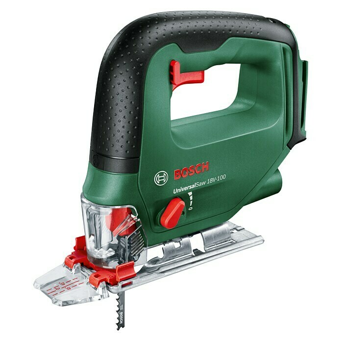 Bosch Universal Akku-Stichsäge Saw 18V-10018 V, Ohne Akku, Leerlaufhubzahl: 0 - 2.600 Hübe/min Diagonal View