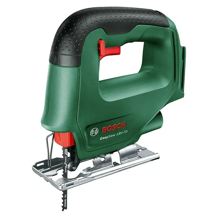 Bosch Power for All 18V Akku-Stichsäge EasySaw 18V-70 - 18 V, Ohne Akku, Leerlaufhubzahl: 0 /min - 2.600 /min - Der Bosch EasySaw 18V-70 Akku-Stichsäge ist ein Werkzeug zum präzisen und mühelosen Schneiden verschiedener Materialien.