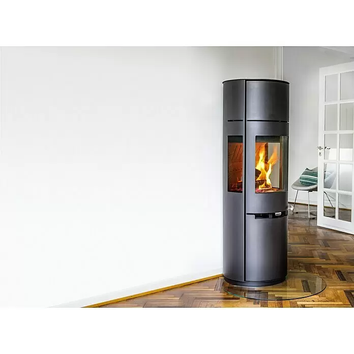 Aduro Kaminofen 9-7 - 8 kW, Raumheizvermögen: 334 m³, Material Verkleidung: Stahl, Schwarz - Stimmungsaufnahme