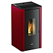 FreePoint Pelletofen Indigo (2 - 7 kW, Raumheizvermögen: 57,6 - 156 m³, Bordeaux)