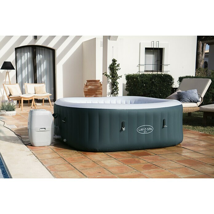 Bestway Lay-Z-Spa Außen-Whirlpool Ibiza Air-Jet180 x 180 x 66 cm, 778 l, Geeignet für: 4 - 6 Personen Mood Shot