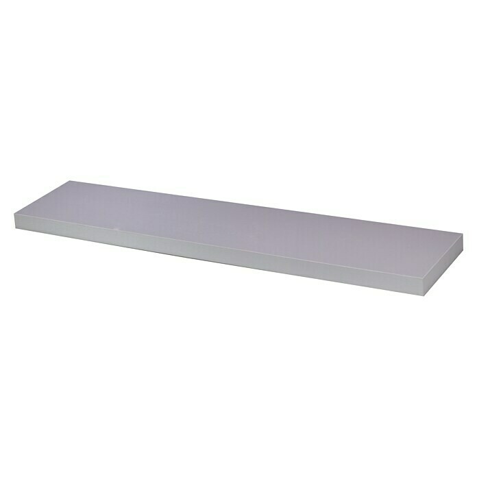 Storemax Wandschap zwevende plank (4,5 x 25 x 120 cm, Zilver, Belastbaarheid: 25 kg) | BAUHAUS