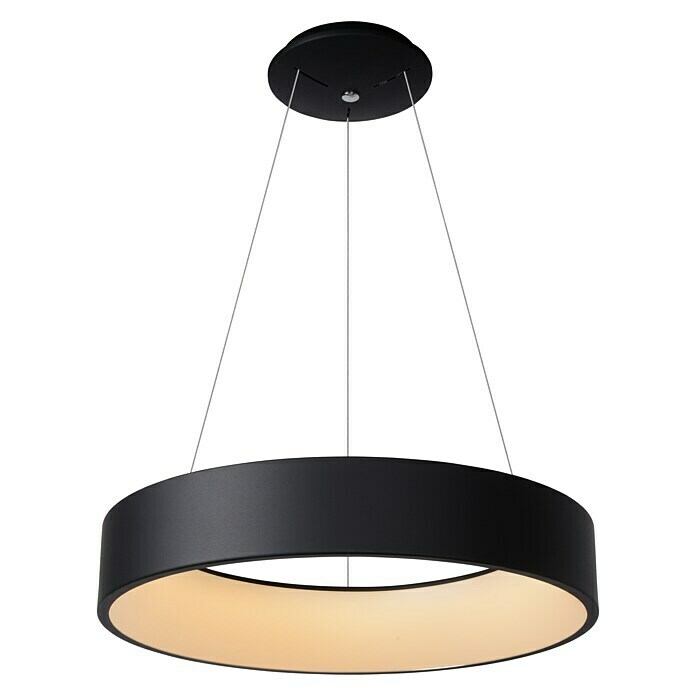 Lucide Pendelleuchte rund Talowe Led (39 W, Ø x H: 60 x 142 cm, Schwarz) | BAUHAUS