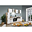 Respekta Küchenzeile KB250ESW (Breite: 250 cm, Mit Elektrogeräten, Weiß)