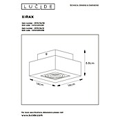 Lucide Deckenleuchte Xirax (5 W, L x B x H: 14 x 14 x 8,8 cm, Weiß, GU10) | BAUHAUS