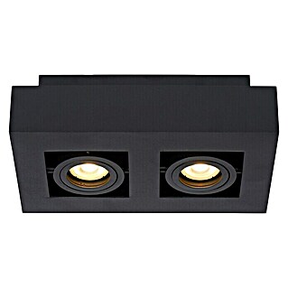 Lucide Deckenleuchte Xirax (10 W, L x B x H: 25 x 14 x 8,8 cm, Schwarz, GU10)