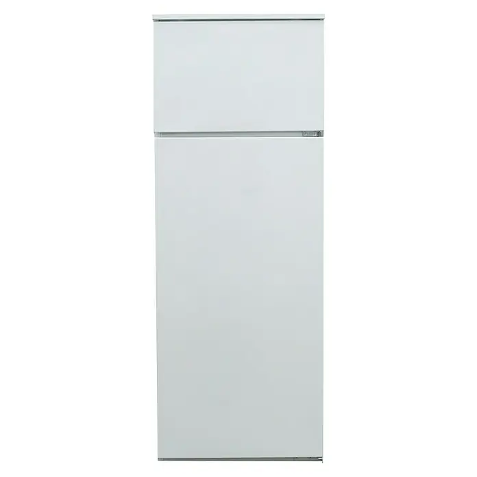 Respekta Singleküche Merle Typ 2 - Breite: 270 cm, Weiß, Mit Elektrogeräten - Freistehender Kühlschrank in Weiß mit zwei Türen. Der Kühlschrank bietet ausreichend Stauraum für Lebensmittel und Getränke.