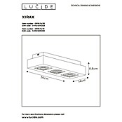 Lucide Deckenleuchte Xirax (15 W, L x B x H: 36 x 14 x 8,8 cm, Weiß, GU10) | BAUHAUS