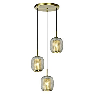 Lucide Pendelleuchte Agatha (120 W, L x B x H: 35 x 35 x 163 cm, Gold, E27)