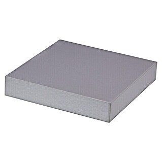Storemax Wandschap zwevende plank (25 x 25 x 4,5 cm, Zilver, Belastbaarheid: 20 kg)