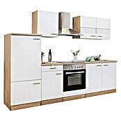 Respekta Composición de cocina (Ancho: 270 cm, Con dispositivos eléctricos, Blanco)