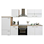 Respekta Composición de cocina (Ancho: 270 cm, Con dispositivos eléctricos, Blanco)