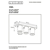 Lucide Deckenstrahler Nigel (15 W, L x B x H: 3 x 10 x 11,5 cm, Weiß, GU10) | BAUHAUS