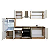 Respekta Composición de cocina (Ancho: 270 cm, Con dispositivos eléctricos, Blanco)