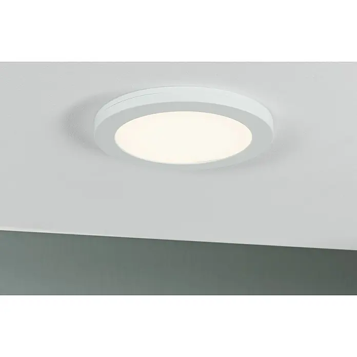 Paulmann LED-Einbauleuchte Cover-it - 18 W, Neutralweiß - Die runde Deckenleuchte in Weiß sorgt für eine gleichmäßige und helle Ausleuchtung im Raum. Modernes Design für jeden Wohnbereich.