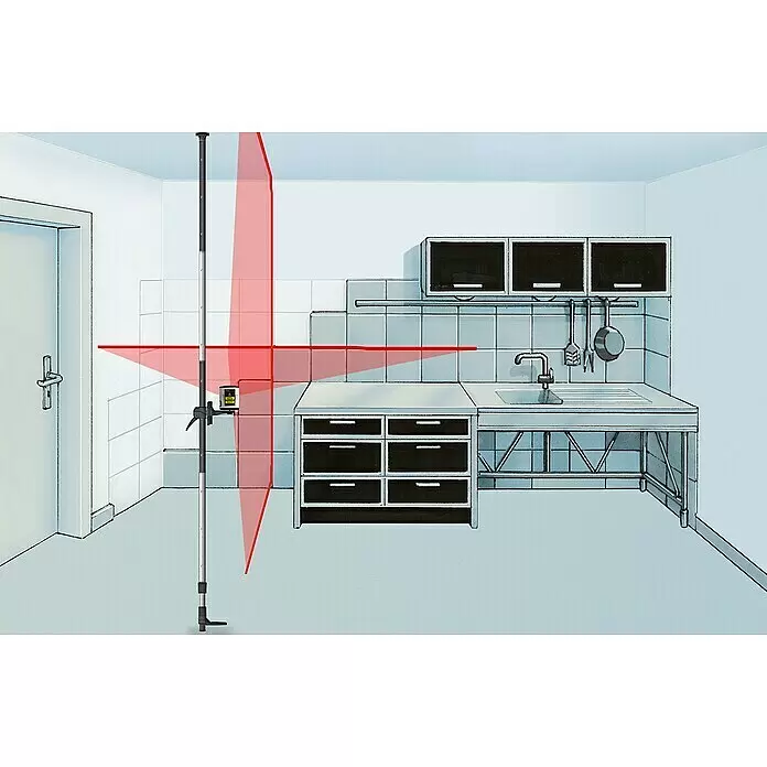 Laserliner Teleskopstange TelePod Plus - Aluminium - Anwendungsbeispiel