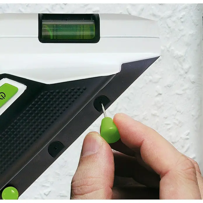 Laserliner Linienlaser SuperSquare 2G - Max. Arbeitsbereich: 40 m, Messgenauigkeit: 0,5 mm/m - Ein präzises Werkzeug: Wasserwaage wird mit einem Stift justiert, um Genauigkeit zu gewährleisten. Ideal für Heimwerker.