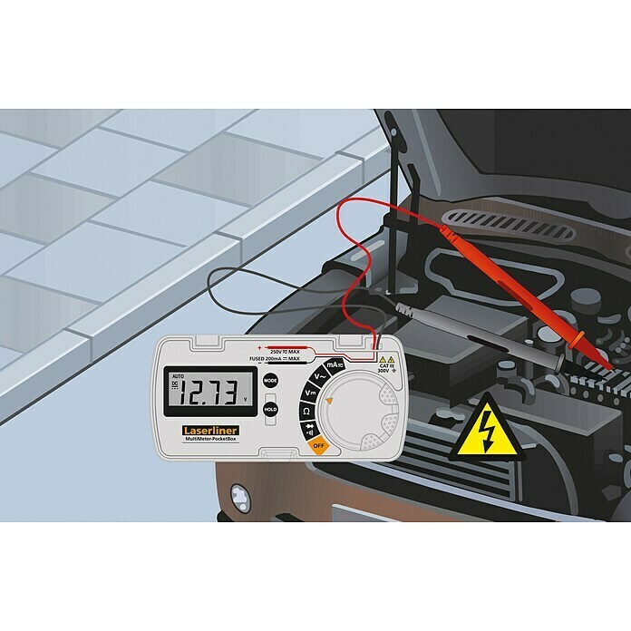 Laserliner Digital-Multimeter MultiMeter PocketBox Detail Shot