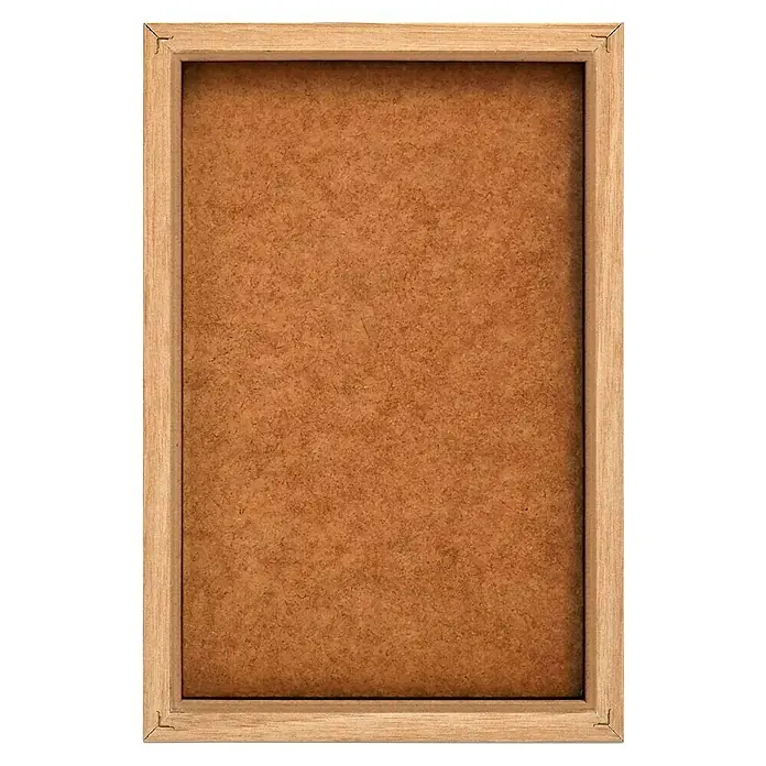 Reinders Bild Slim Frame Wood - Abstract Sun, B x H: 20 x 30 cm - Holzrahmen mit braunem Korkbrett. Perfekt für Notizen, Fotos und Erinnerungen. Ein dekoratives und praktisches Accessoire für jedes Zuhause.