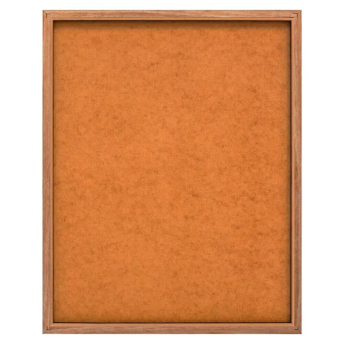 Reinders Bild Slim Frame Wood - Dream Big Little One, B x H: 40 x 50 cm - Nahaufnahme eines Holzrahmens mit einer braunen Oberfläche, ideal für Präsentationen oder Dekorationen.