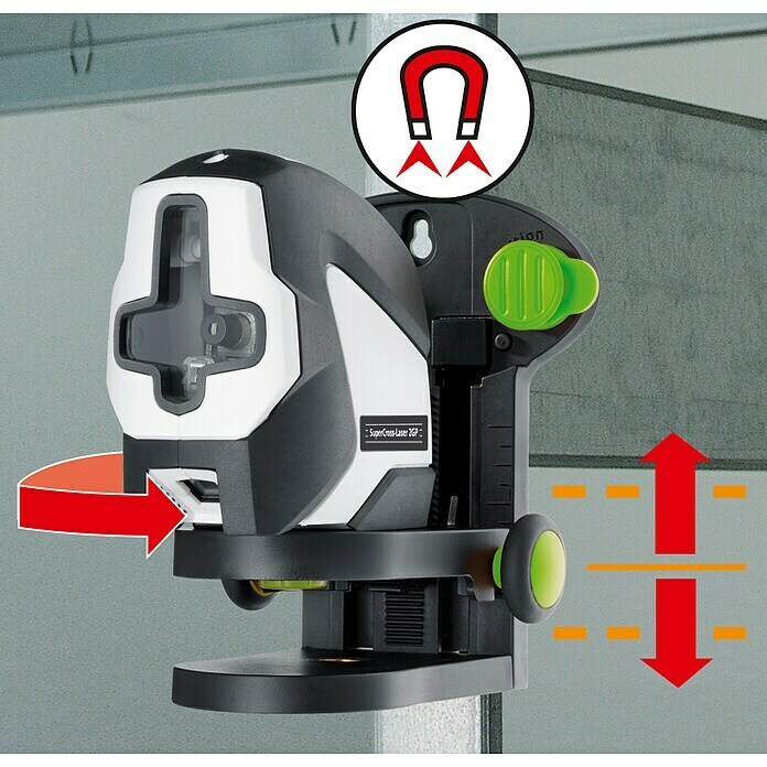 Laserliner Kreuzlinienlaser SuperCross-Laser 2GP (Max. Arbeitsbereich: 40 m) | BAUHAUS