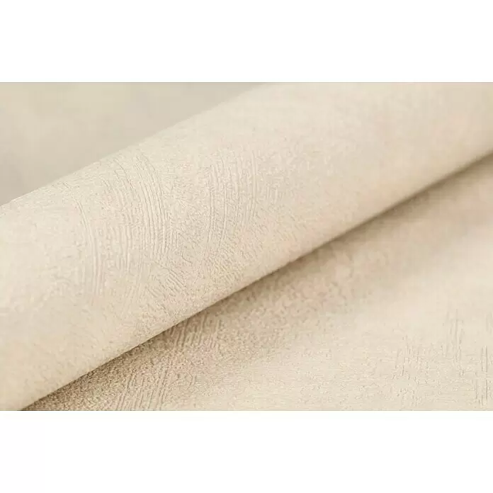 Rasch Vliestapete - Creme, Uni, 10,05 x 0,53 m, Schimmernd - Detailaufnahme