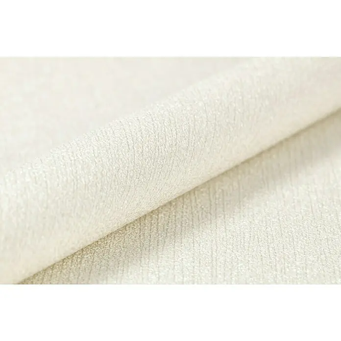 FREUNDIN HOME COLLECTION III Vliestapete II - Creme, Uni, 10,05 x 0,53 m - Nahaufnahme eines weißen Stoffes mit leichter Textur. Ideal für Möbelbezüge oder Vorhänge, die eine elegante und dezente Note verleihen.