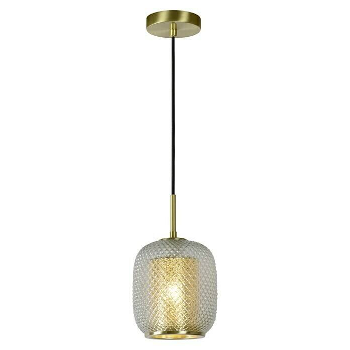 Lucide Pendelleuchte Agatha (40 W, L x B x H: 18 x 18 x 163 cm, Messing, Gold, E27) | BAUHAUS