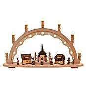 Schwibbogen 3D Bergparade (Netzbetrieben, 11 x 66 x 40 cm, Lichtfarbe: Warmweiß, Natur, Dorf) | BAUHAUS