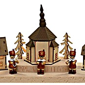 Schwibbogen 3D Bergparade (Netzbetrieben, 11 x 66 x 40 cm, Lichtfarbe: Warmweiß, Natur, Dorf) | BAUHAUS