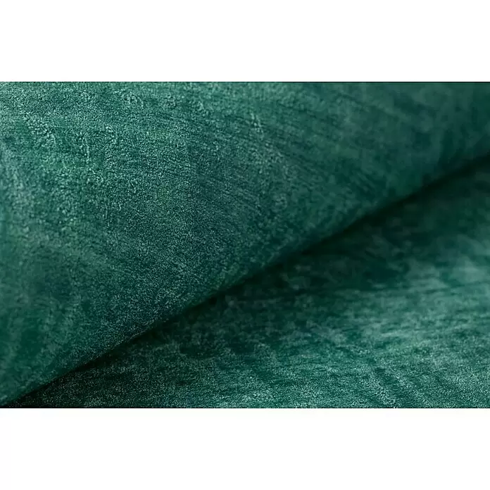 Rasch Factory 4 Vliestapete - Blau/Grün, Uni, 10,05 x 0,53 m - Nahaufnahme von gefaltetem, strukturiertem grünem Stoff mit weicher, körniger Oberfläche.