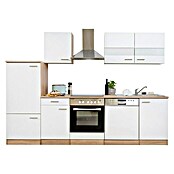 Respekta Composición de cocina (Ancho: 280 cm, Con dispositivos eléctricos, Blanco)