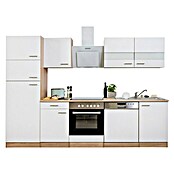 Respekta Composición de cocina (Ancho: 280 cm, Con dispositivos eléctricos, Blanco)