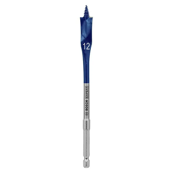 Bosch Expert Broca para madera SelfCut Speed - Diámetro de la broca: 12 mm - Broca plana Bosch EXPERT con el número 12, ideal para trabajos de madera precisos y agujeros.