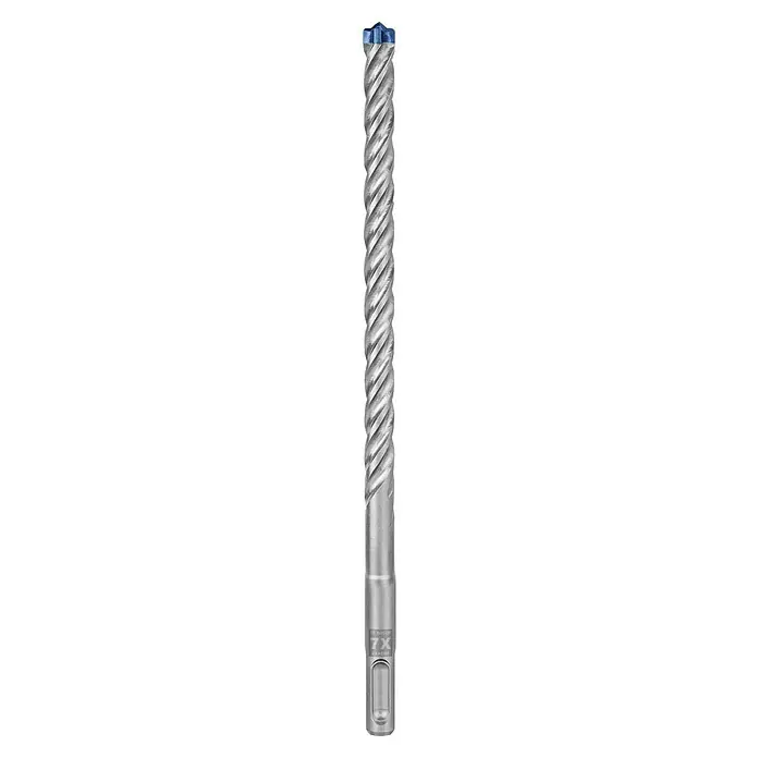 Bosch Expert Broca para hormigón y mampostería -7X - 1 ud., Diámetro de la broca: 10 mm - Captura de una broca de fresado de alta calidad, destacando sus flautas helicoidales y su robusta construcción.