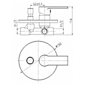 Sanotechnik Podometna armatura za prho  (Sijaj) | 3568 - UP-Armaturen Marke | DAFA - Armaturen Marke | DAF - Armaturen Brausen | DA - Badausstattung/Bäderwelt | D - Sanitär | BAUHAUS