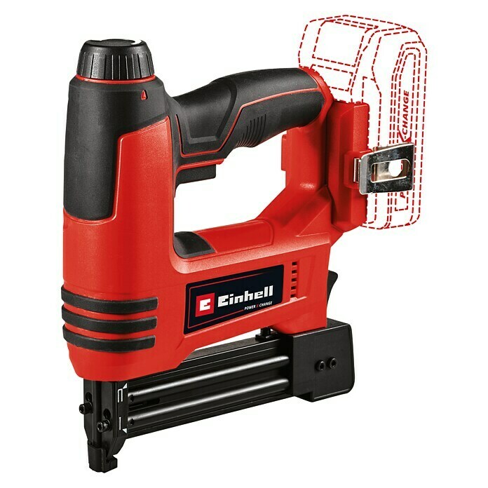 Einhell Power X-Change Akku-Nagler TE-CN 18 Li - Solo18 V, Ohne Akku, Länge Nagel: 15 mm - 32 mm, Breite Klammer: 5,7 mm, Stärke Nagel: 1 mm Diagonal View