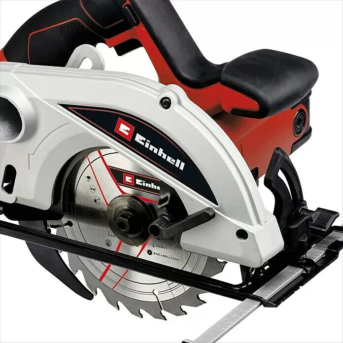 Einhell Handkreissäge TC-CS 1250 - 1.250 W, Durchmesser Sägeblatt: 165 mm, Schnitttiefe bei 90 °: 55 mm - Detailaufnahme