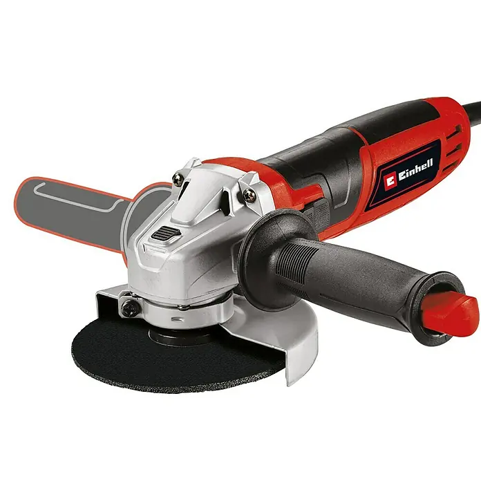 Einhell Elektro-Winkelschleifer TC-AG 125/850 - 850 W, Durchmesser Scheibe: 125 mm, Leerlaufdrehzahl: 12.000 U/min - Detailaufnahme